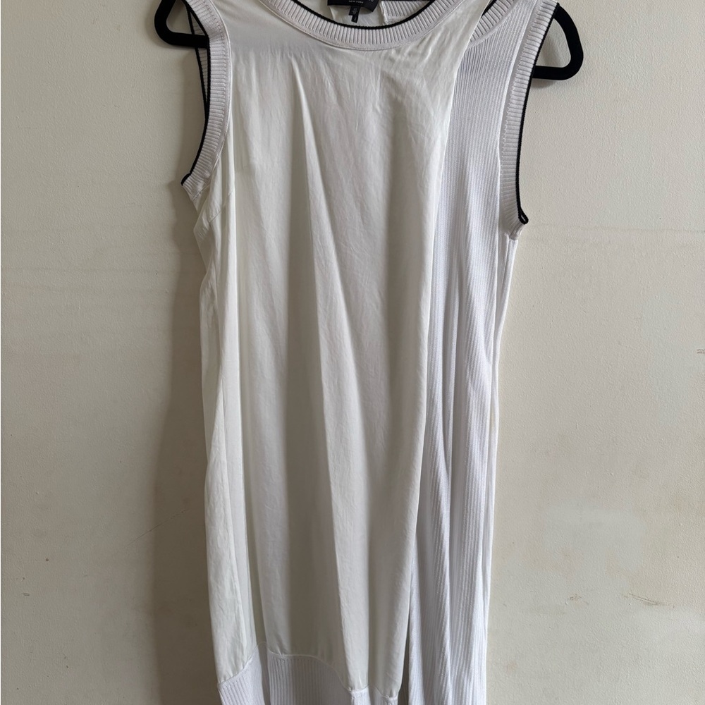 Rag & Bone Clementine -Trim shift dress, white, size XS - Picture 2 of 6